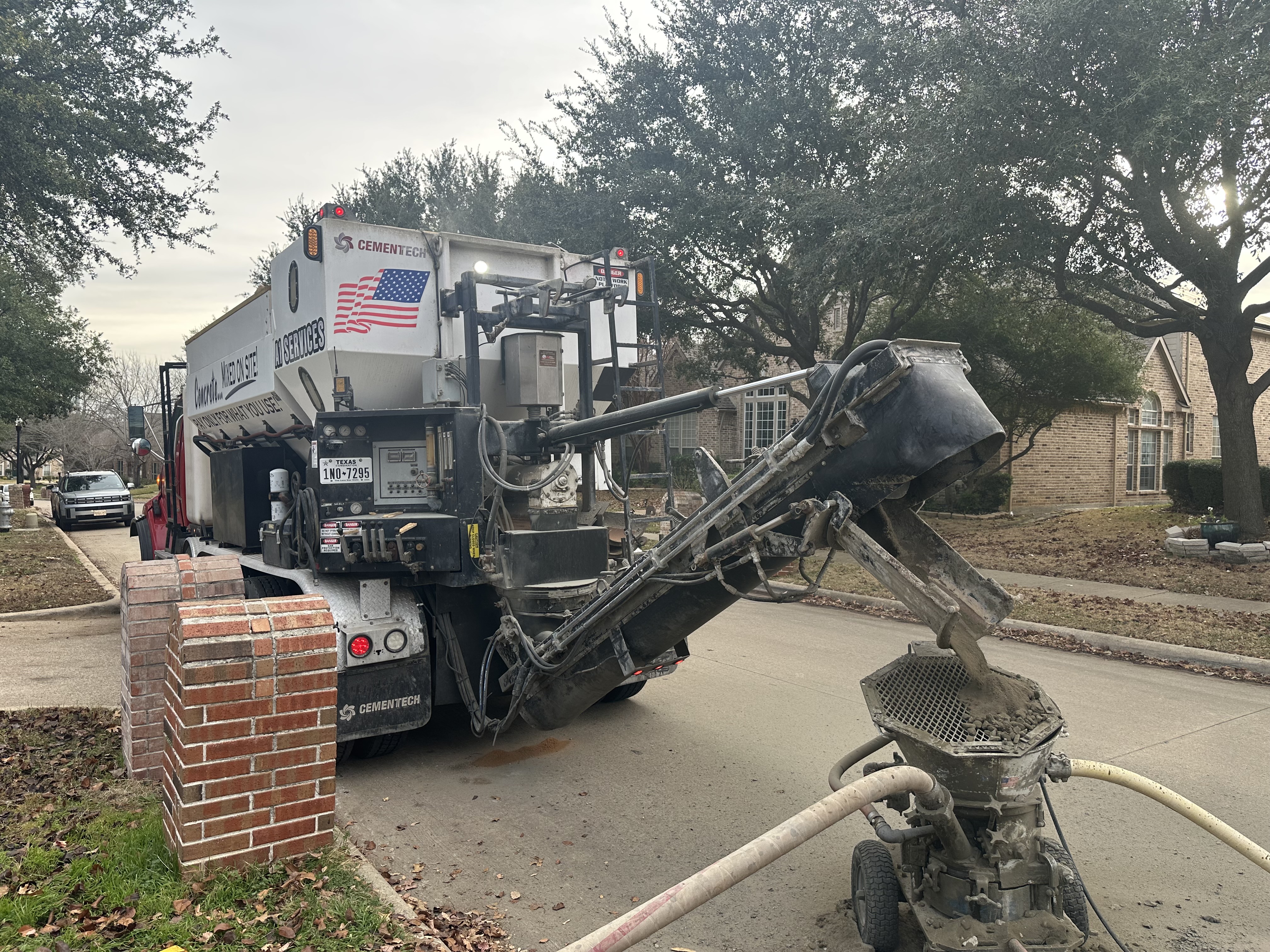 C60 Volumetric Mixer Pouring Concrete